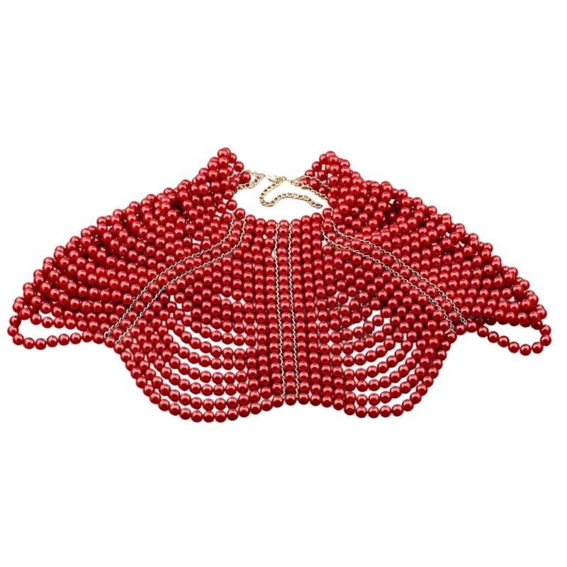 Body Jewelry For You - 49MD Elegancki damski szal Wielowarstwowy zroszony