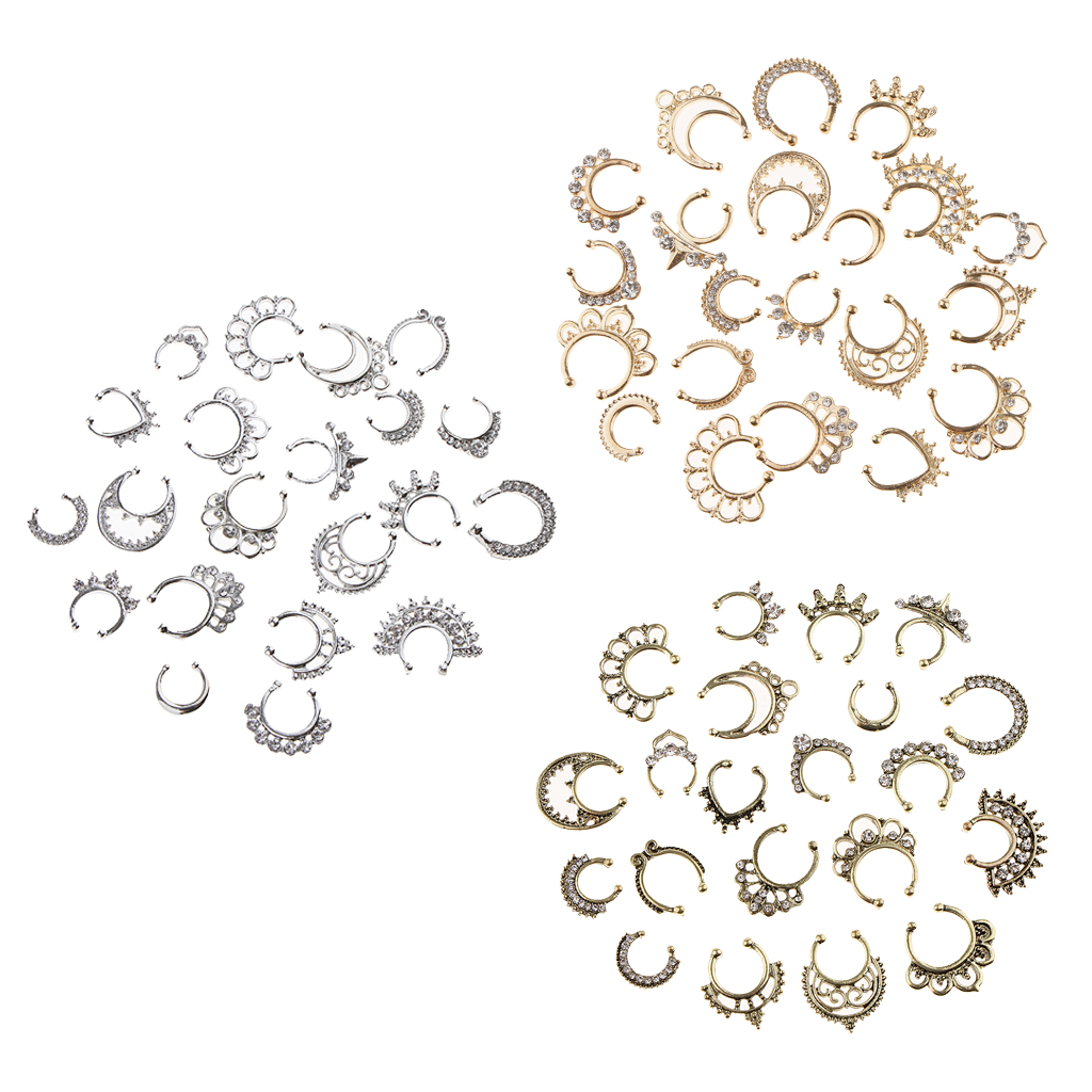 Body Jewelry Hot - Gorąca sprzedaż 21/3PCS Nose Fake Septum