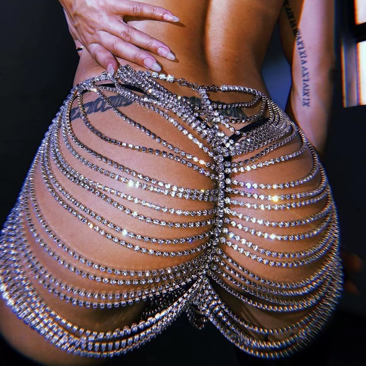 1 szt. Seksowna, modna spódnic – Body Jewelry Art recenzja i cena