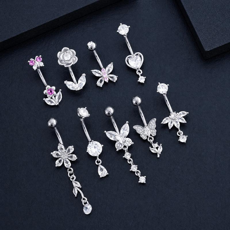 1 szt. Pierścień do pępka z cy – Body Jewelry Tunnels recenzja i cena