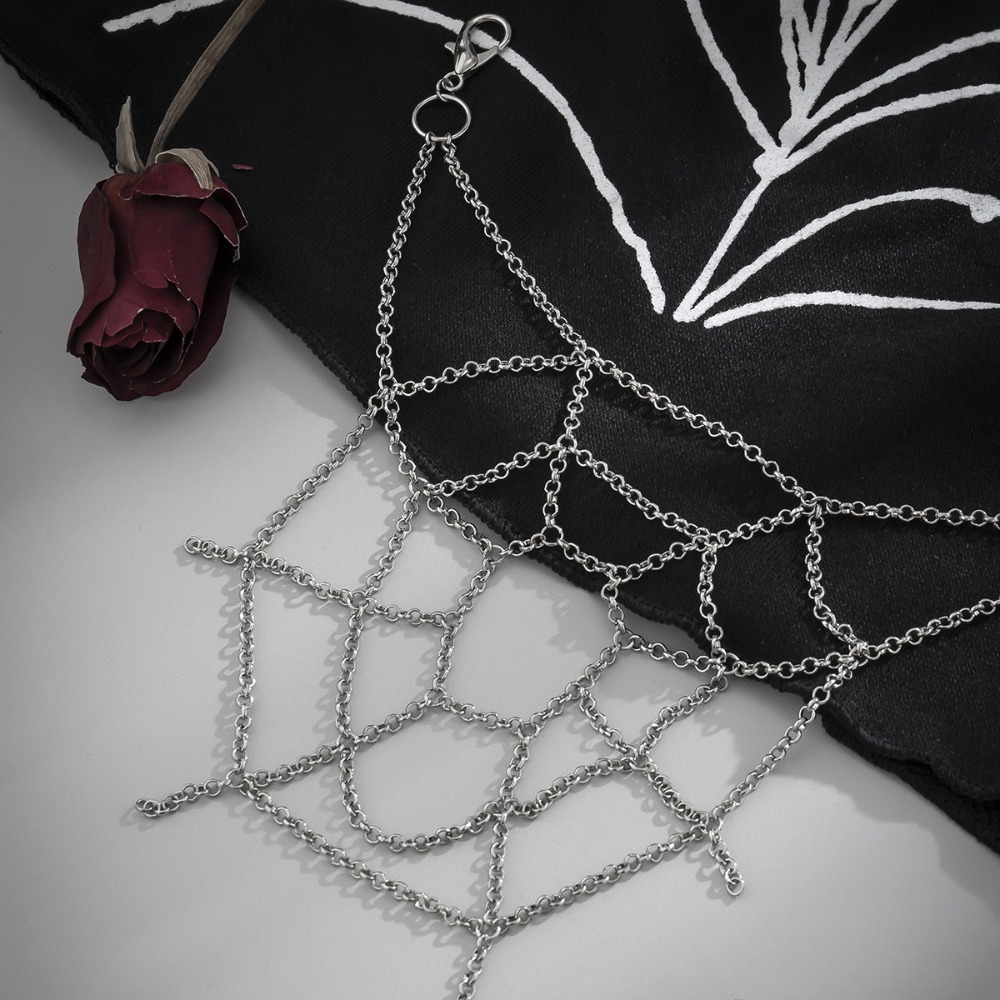 Gotycki Punk Srebrny Łańcuszek – Body Jewelry Charms recenzja i cena