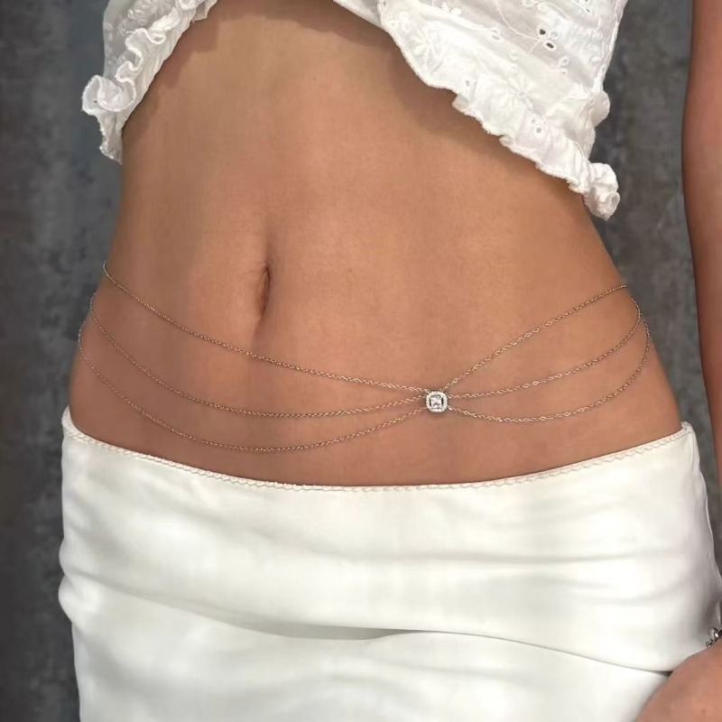 Letni, metalowy łańcuszek na t – Body Jewelry Hot recenzja i cena