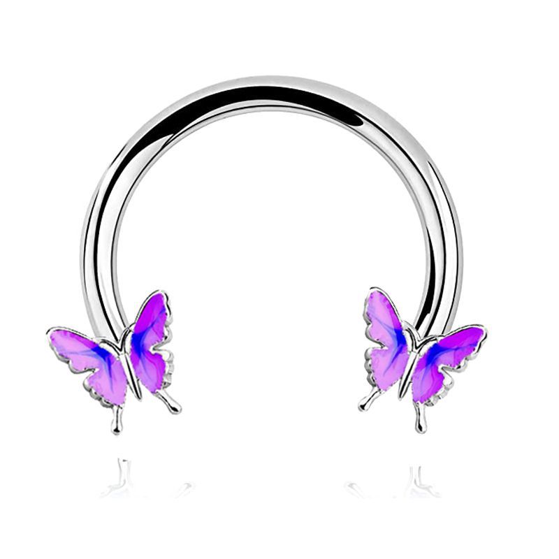 Moda Różowy motyl Pierścionek  – Body Jewelry La recenzja i cena