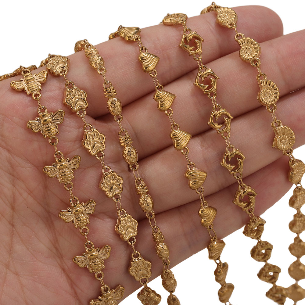 1M Złote Łańcuszki ze Stali Ni – Body Jewelry For You recenzja i cena