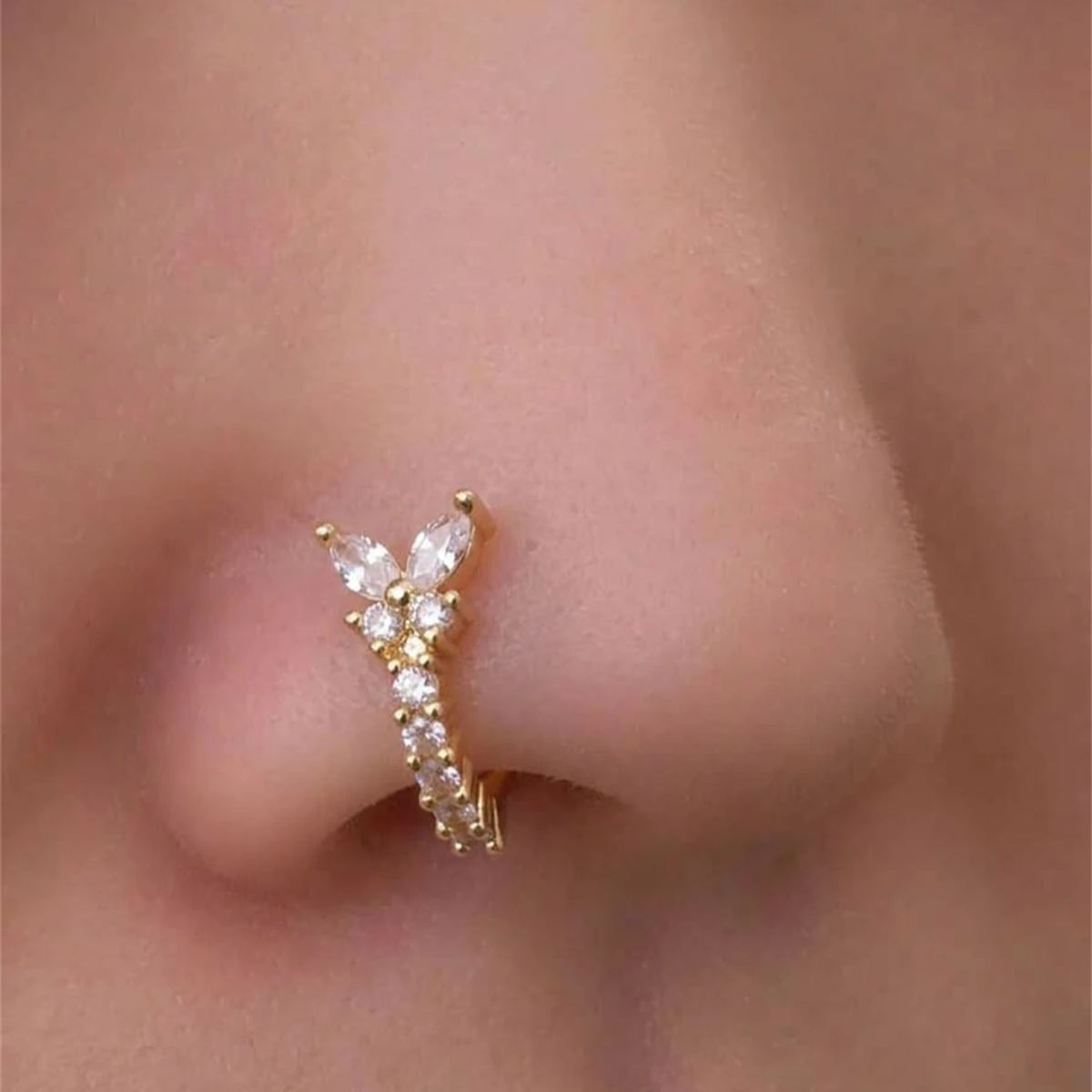 1 szt. Klips do nosa w kształc – Body Jewelry Hot recenzja i cena