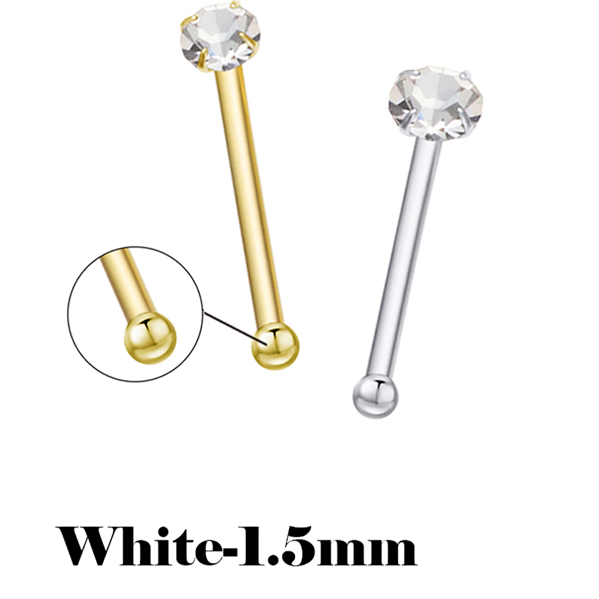 925 Sterling Silver Nose Studs – Body Jewelry La recenzja i cena