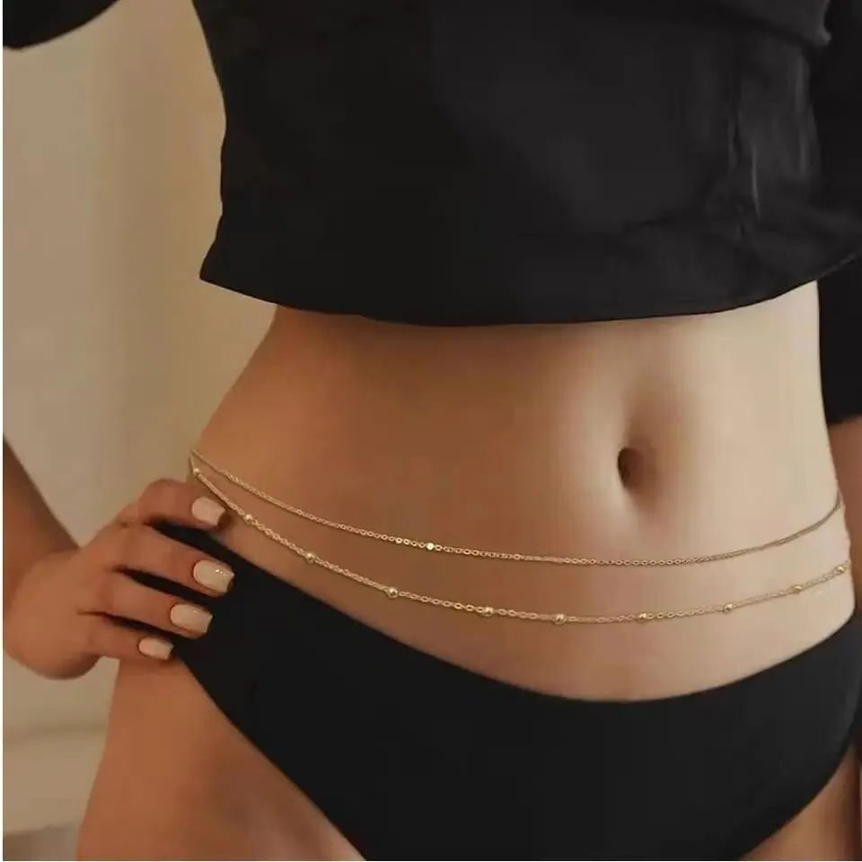 HipHop Podwójne Łańcuszki na B – Body Jewelry For You recenzja i cena